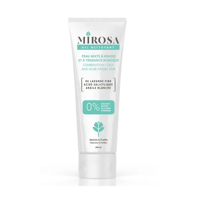 MIROSA GEL NETTOYANT PEAU GRASSE A MIXTE 200ML