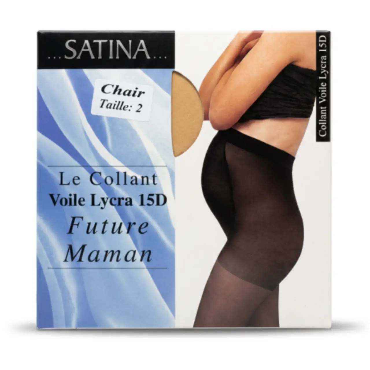 SATINA Collant Voile Lycra pour Femme Enceinte