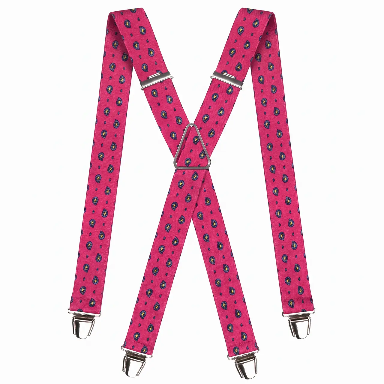 Bretelles Fantaisie Rose à Motifs